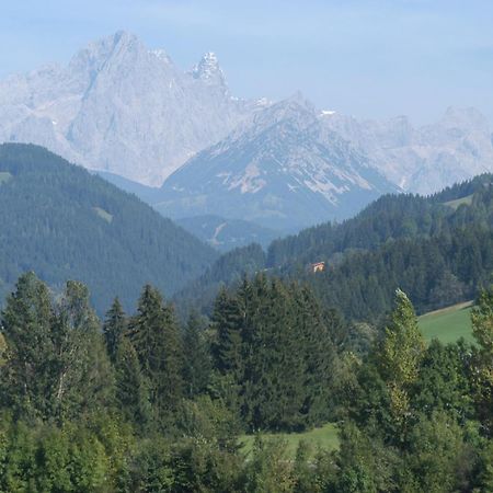 Haus Dachstein Schnitzer Hotel Ебен им Понгау Екстериор снимка